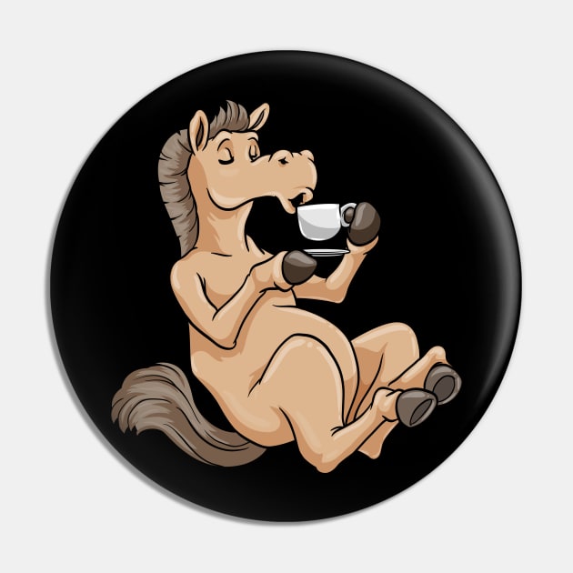 Funny horse is drinking coffee with milk and sugar Pin by Markus Schnabel