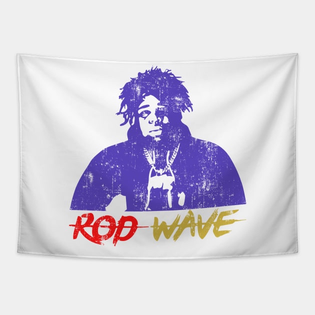 Rod Wave American Rapper Tapestry by sanantaretro