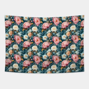 Pastel Roses pattern Tapestry