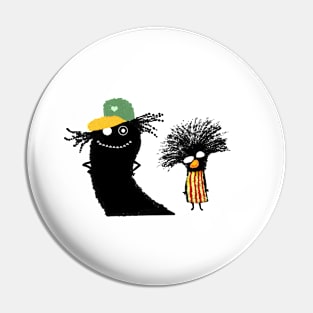 Two Hairy Weirdos Pin