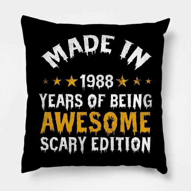 made in 1988 years of being limited edition Pillow by yalp.play