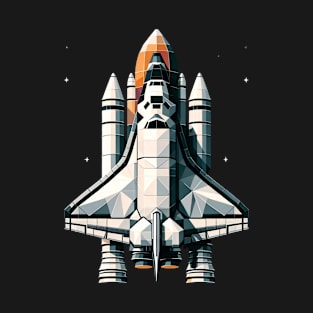 Geometric Orbiter | Space Shuttle Design Tee | Astronautics T-Shirt