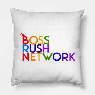 Boss Rush Network Logo (LGBTQ Pride) Pillow