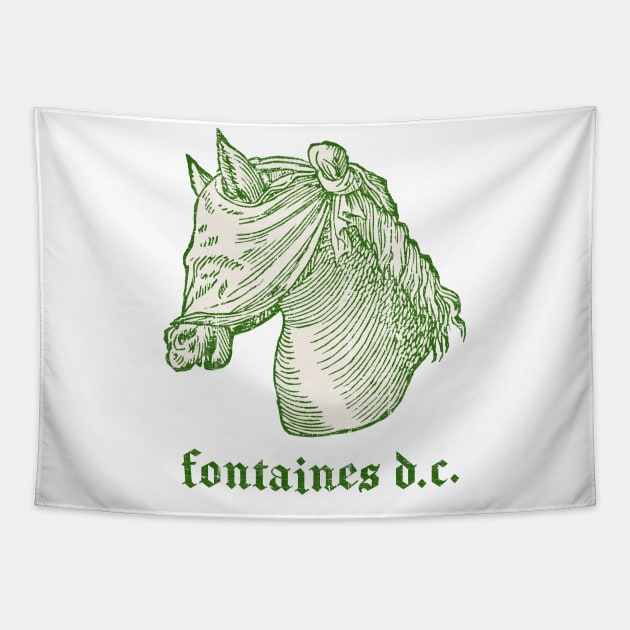 Fontaines DC • • • Retro Fan Design Tapestry by unknown_pleasures