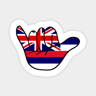 Hawai'i Flag Shaka Magnet