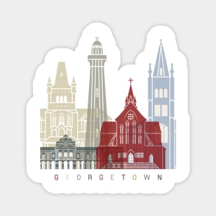 Georgetown skyline poster Magnet