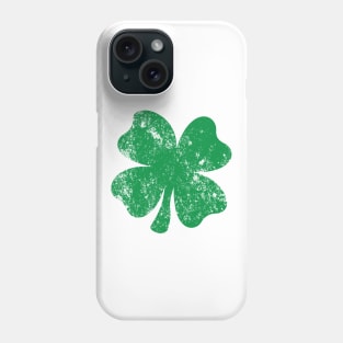 Green Four Leaf Clover DISTRESSED Phone Case