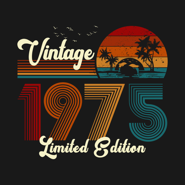 Vintage 1975 Shirt Limited Edition 45th Birthday Gift by Damsin