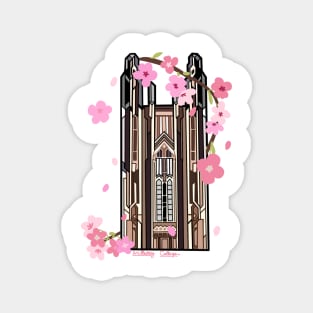 Wellesley College Galen Stone Tower Flowers Magnet