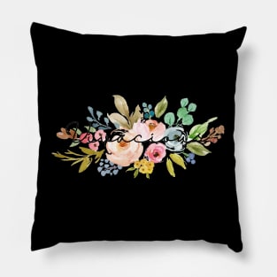 Vivacious Bouquet Tee Pillow