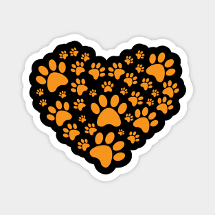 Dog Love Footprint - Love Dogs - Gift For Dog Lover Magnet