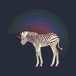 Magic Unicorn Zebra T-Shirt