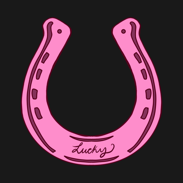 Pink Lucky Horse Shoe by Jeraluna