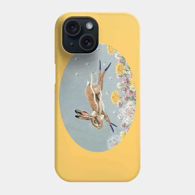 Clover the leaping hare Phone Case by KayleighRadcliffe