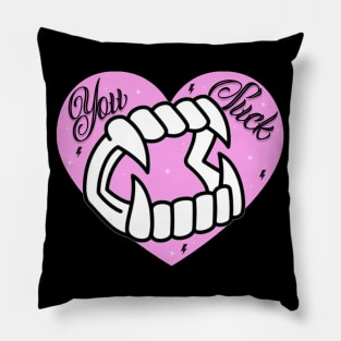 You Suck heart Pillow