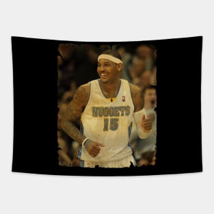 Carmelo Anthony - Vintage Design Of Basketball Tapestry