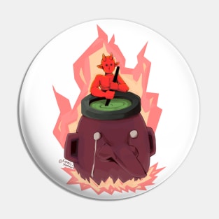 Cauldron Head Pin