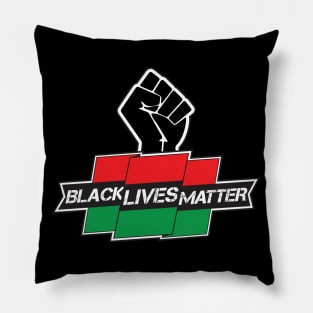 Black Lives Matter Flag/Fist Pillow