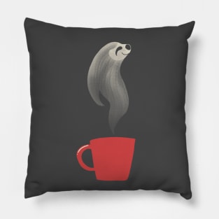 sloth coffee Pillow