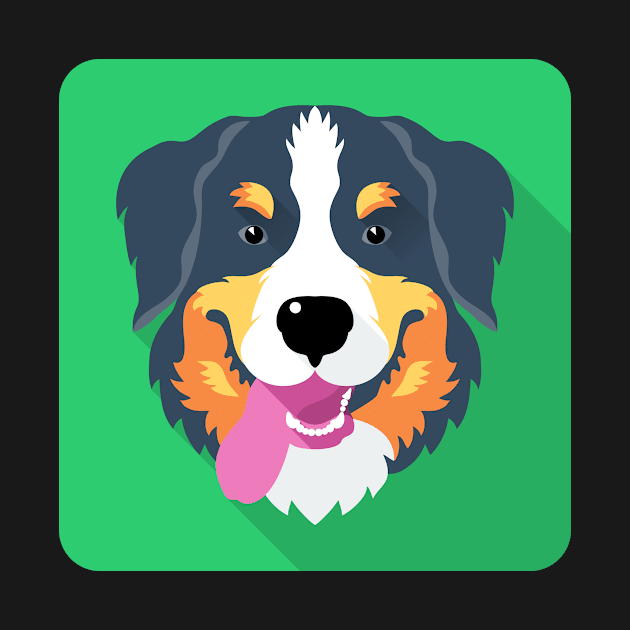 Bernese Mountain Dog icon by kavalenkava