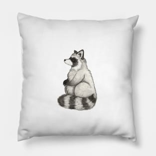 Woodland Raccoon Pillow