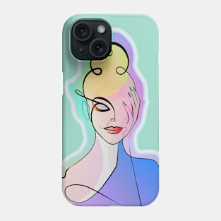 Vibrant Woman Portrait Phone Case