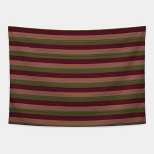 Red / Green "Fabric" lines pattern Tapestry