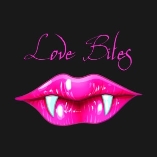 Pastel Goth Love Bites Vampire Lips Valentine T-Shirt