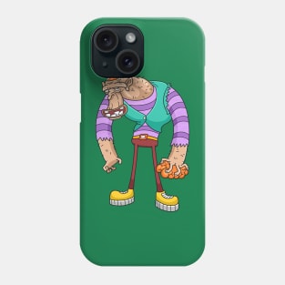 Funny gorilla brain in hand Phone Case