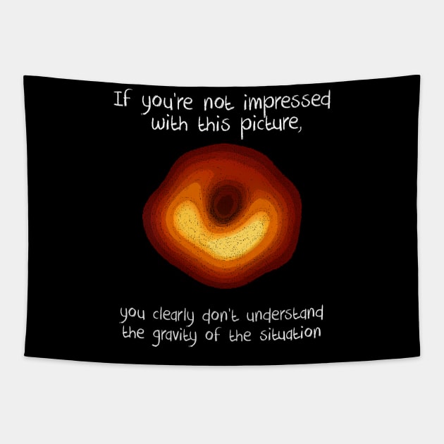 Black Hole First Photo Tapestry by KsuAnn