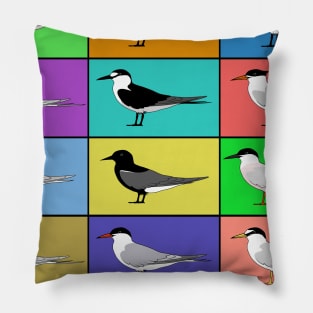 Warhol birds - Terns Pillow