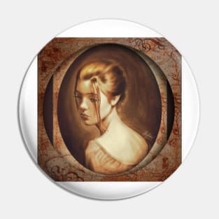 Framed portrait of a girl Pin