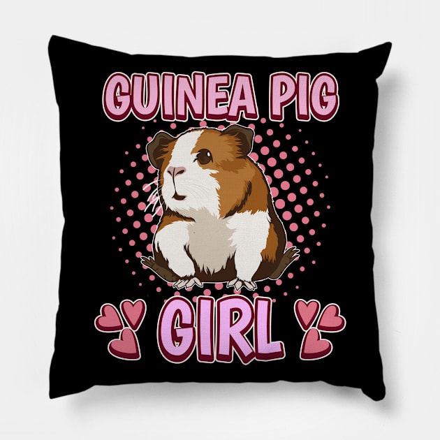 Guinea Pig Girl Pillow by TheTeeBee