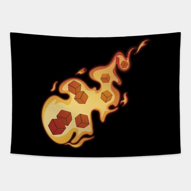 Fireball Tapestry by CrowleyCreations