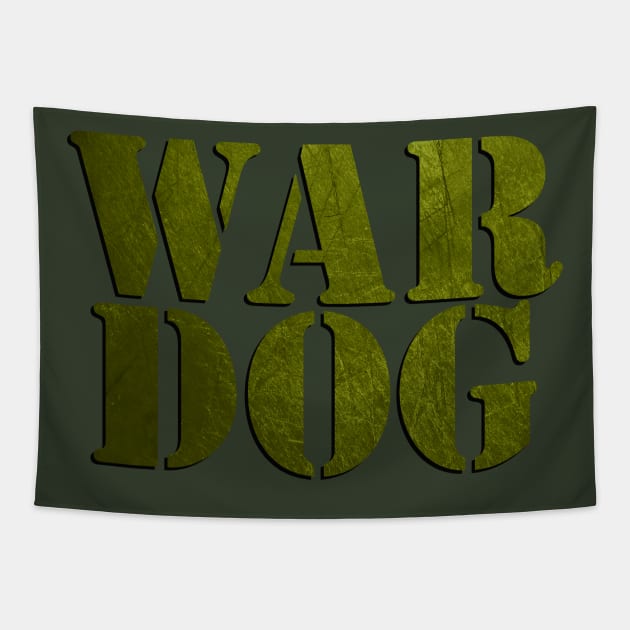 War Dog Army Soldier Veteran Tapestry by Scar