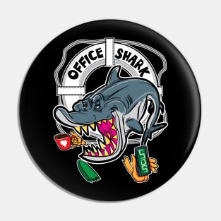 Office Shark Pin