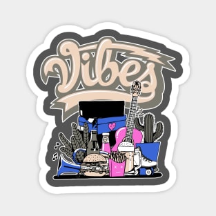 Vibes Saphire Sneaker Art Magnet