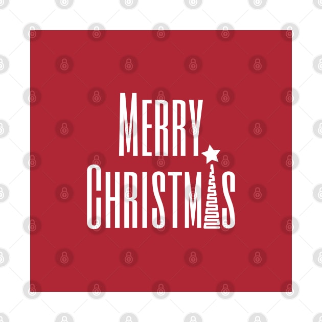 Merry Christmas typography by kallyfactory