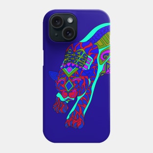 led bright cougar tiger ecopop pattern Phone Case