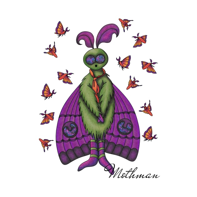 Cute Cryptid -Mothman by TJWArtisticCreations