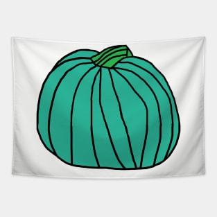 Big Cyan Pumpkin Tapestry