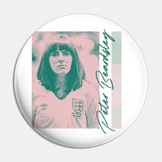 Peter Beardsley  / / Humorous Aesthetic Fan Art Design Pin by unknown_pleasures