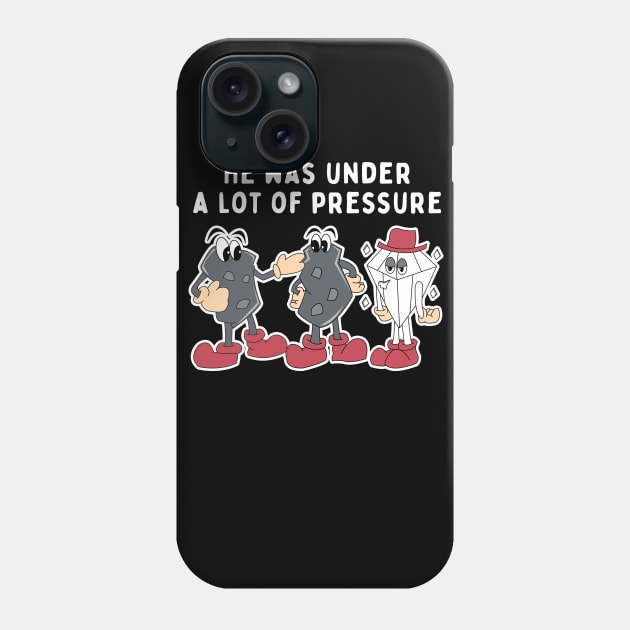 He Was Under A Lot Of Pressure Carbon Diamond Pun Phone Case by Giggias