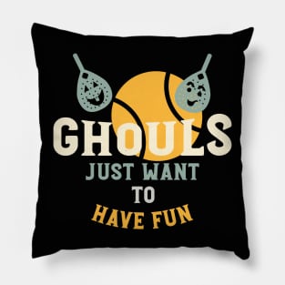 Halloween Padel Pun Ghouls Pillow