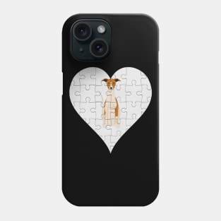 Whippet Heart Jigsaw Pieces Design - Gift for Whippet Lovers Phone Case