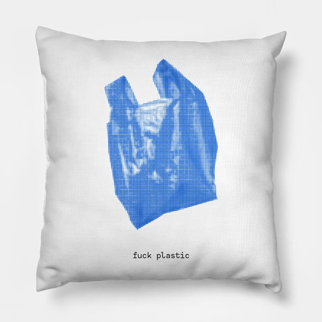 f plastic Pillow by candy voltage