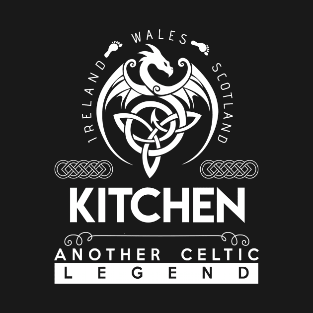 Kitchen Name T Shirt - Another Celtic Legend Kitchen Dragon Gift Item by harpermargy8920