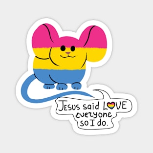 Pansexual Pride Mouse Magnet