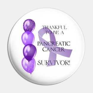 Pancreatic Cancer Survivor Support Pin