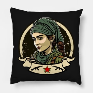 Solidarity with the YPJ / YPG Kurdish Pillow